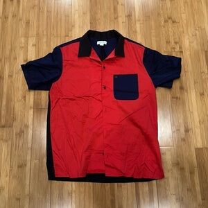 Calvin Klein button up short sleeve size large men’s